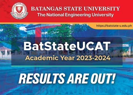 batangas state university entrance exam result|BatStateUCAT Result 2023.